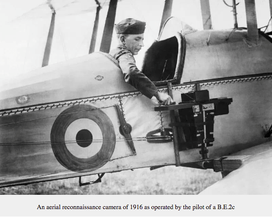 Early aerial photography from World War I era