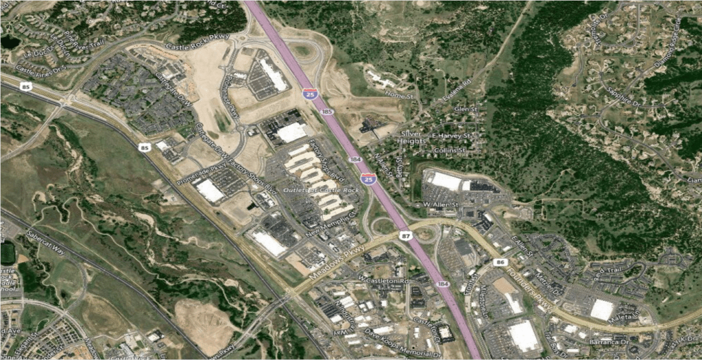 MapSavvy Bing Aerial with Labels layer combining imagery with roads and landmarks
